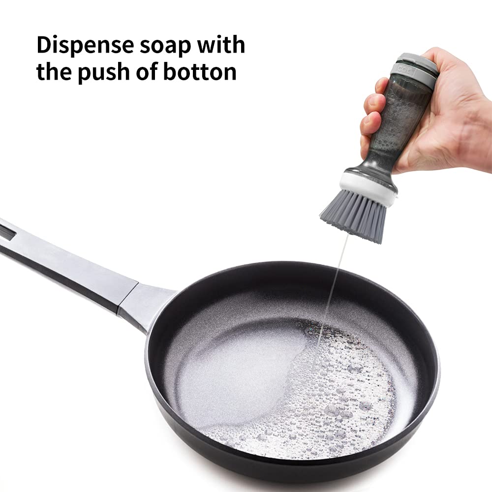 Dish Brush with Soap Dispenser