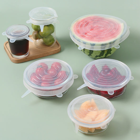 Reusable Stretch Silicone Lids Set