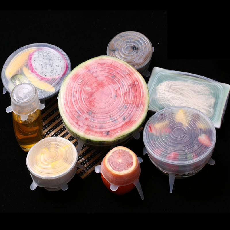 Reusable Stretch Silicone Lids Set
