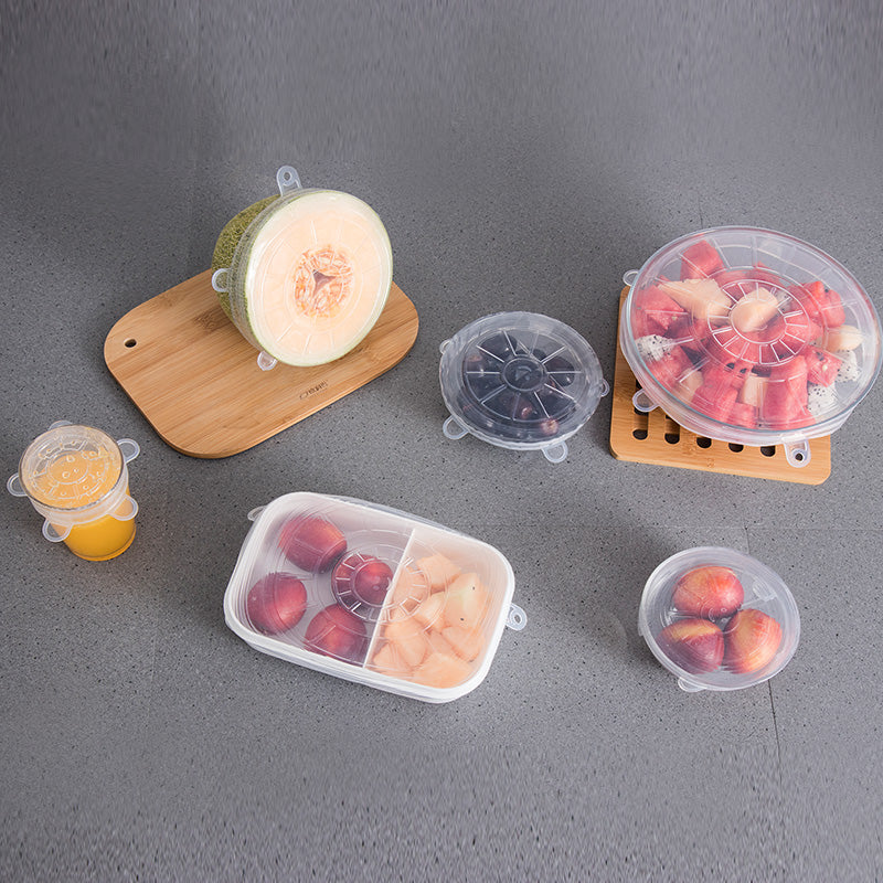 Reusable Stretch Silicone Lids Set